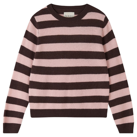 Jumper 1234 Brown & Pink Cashmere