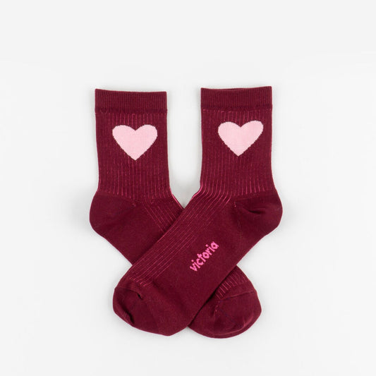 Victoria Heart Socks (3 Colours)