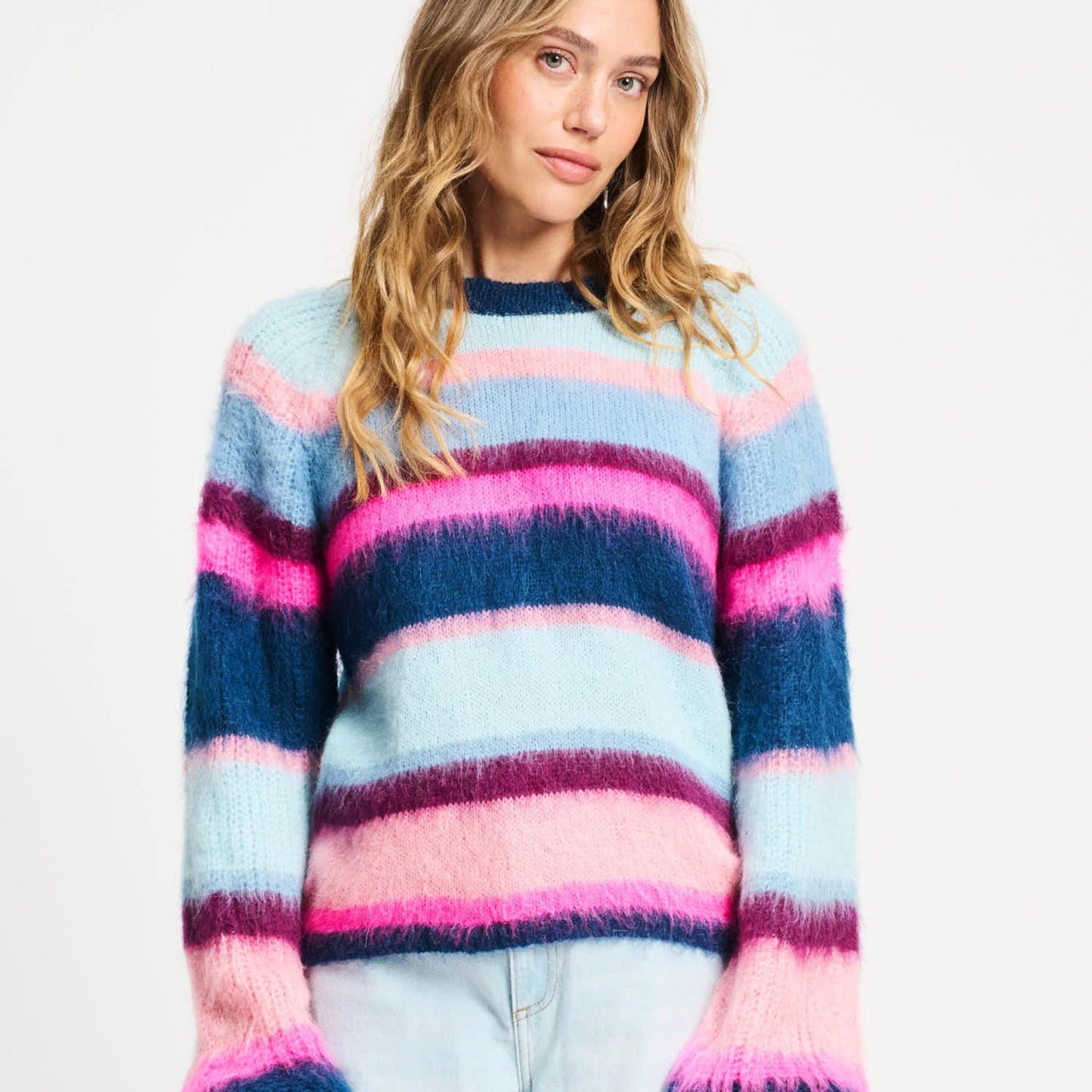 POM Amsterdam Blue Striped Sweater