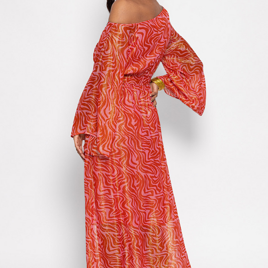 Sundress Cassandre Savannah Print Dress