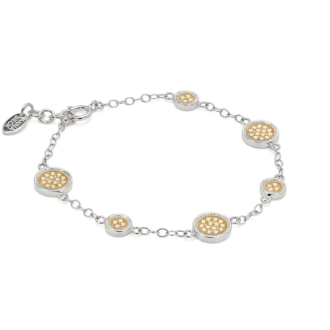 Anna Beck Classic Station Bracelet Gold & Silver