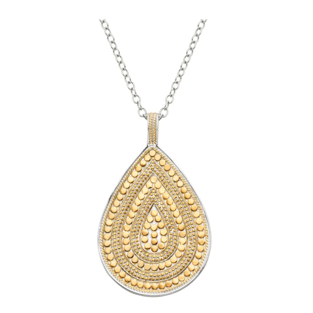 Anna Beck Classic Teardrop Pendant Silver/Gold