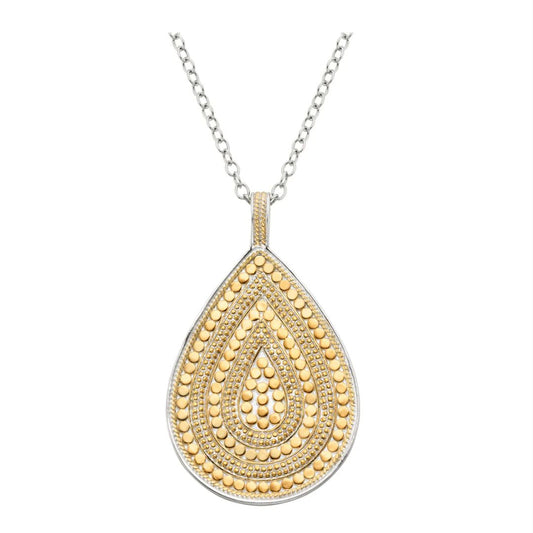 Anna Beck Classic Teardrop Pendant Silver/Gold