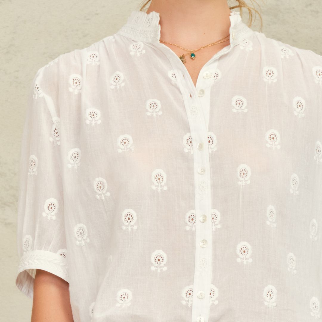 MABE Frani Embroidered Top