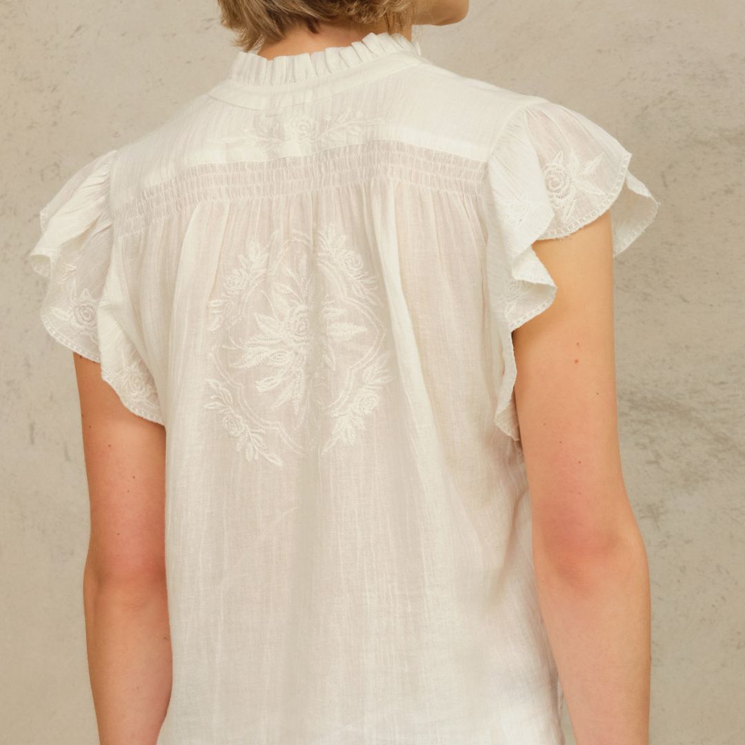 MABE Lilia Embroidered Top