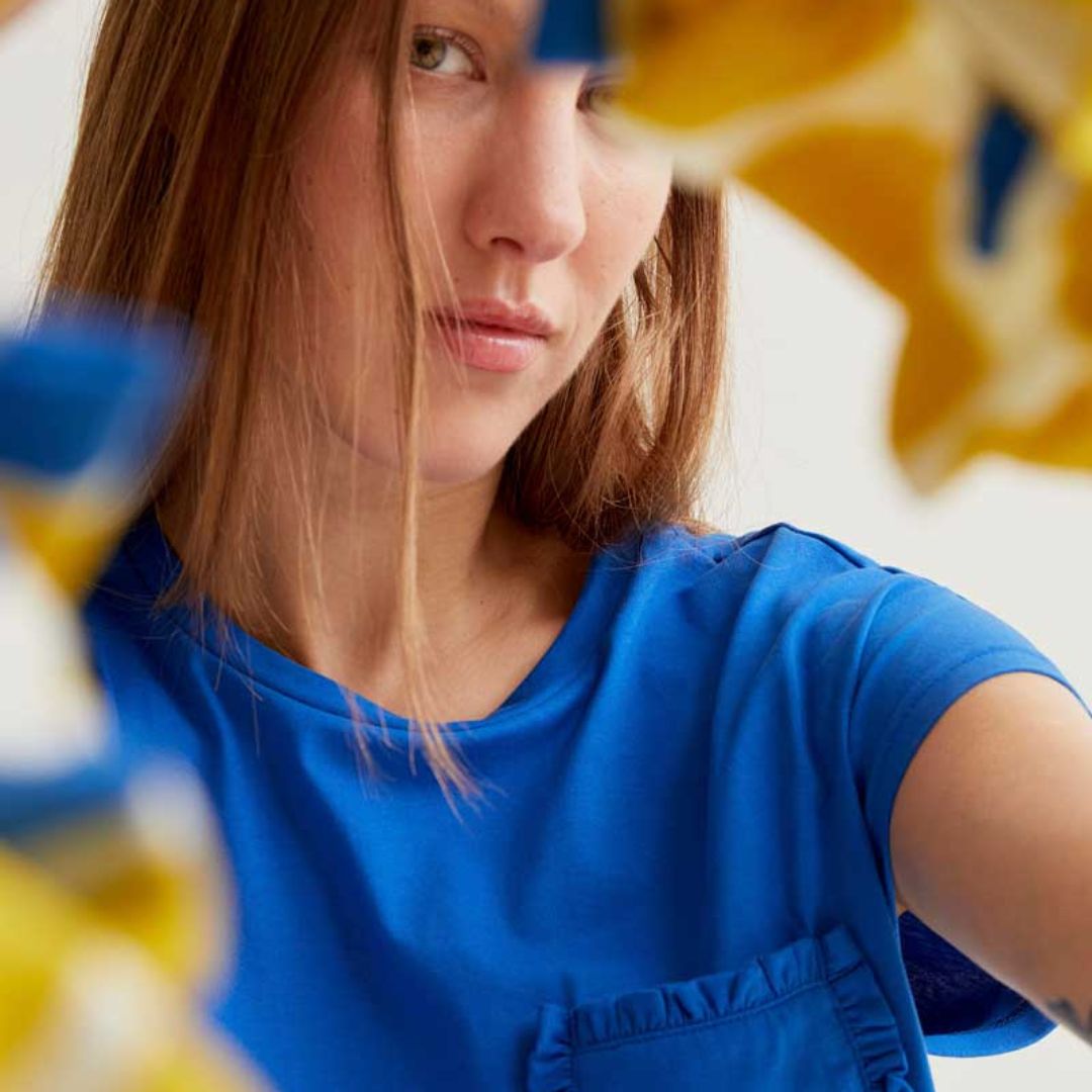 Compania Fantastica Blue Pocketed Tee
