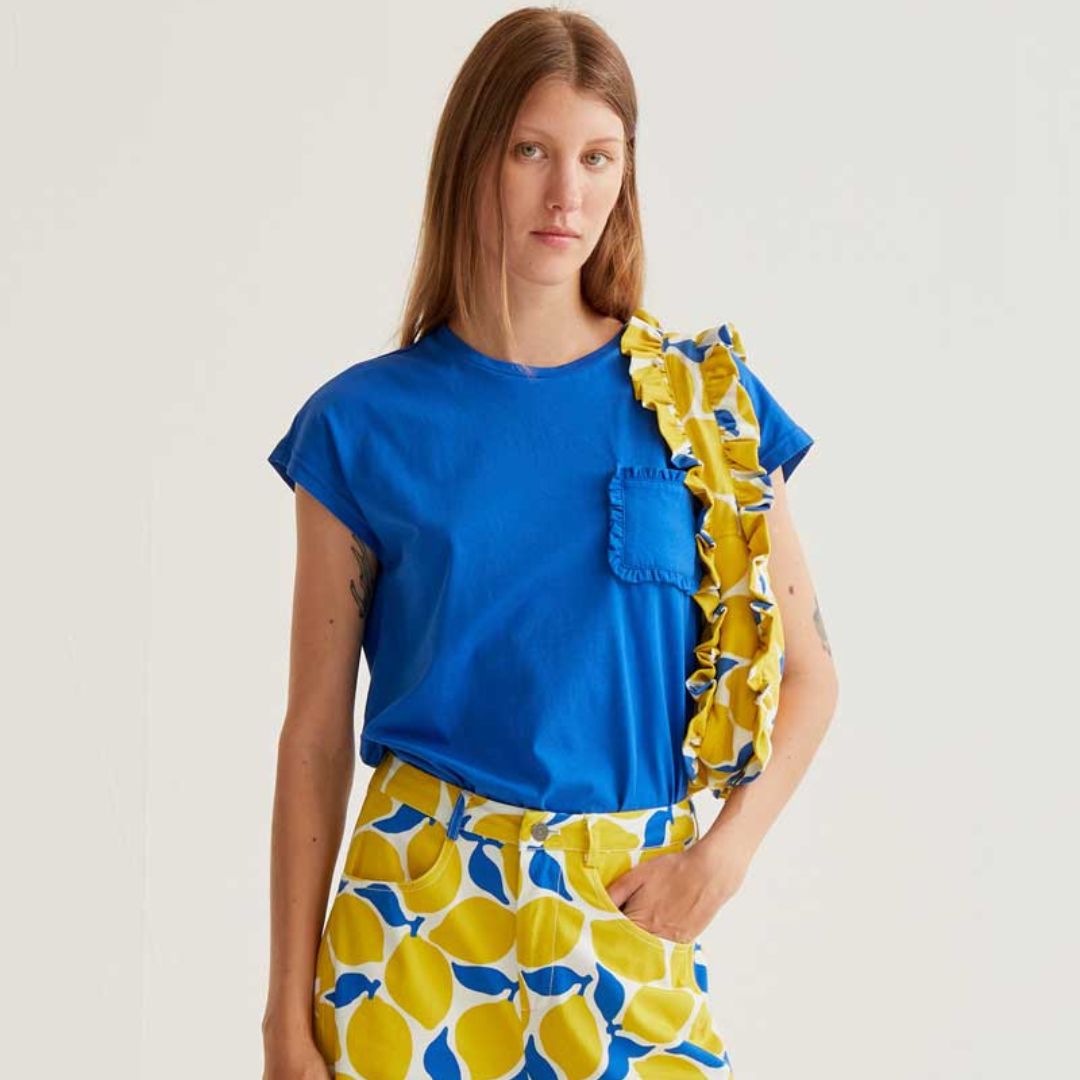 Compania Fantastica Blue Pocketed Tee