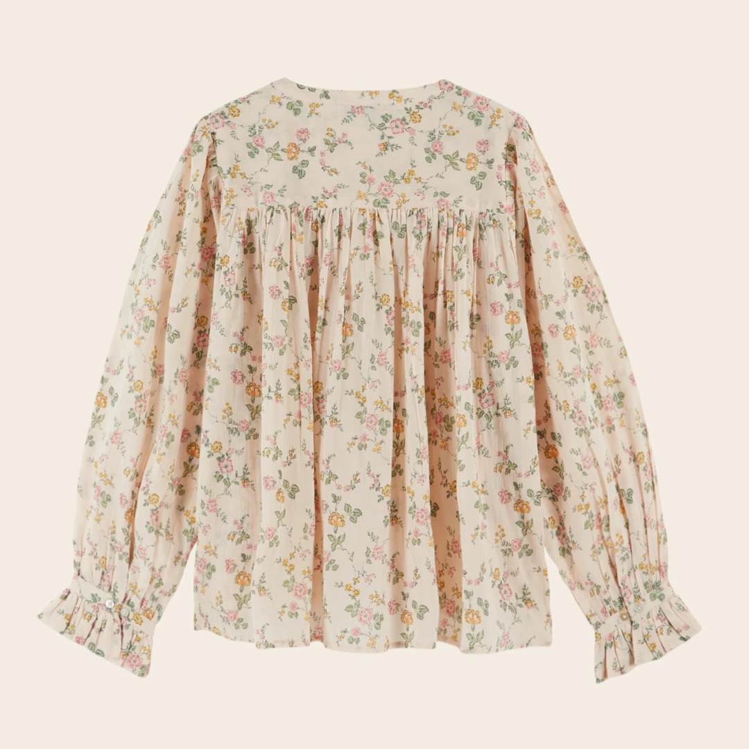 Emile et Ida Floral Round Neck Blouse