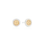 Anna Beck Classic Smooth Boarder Mini Stud Gold & Silver