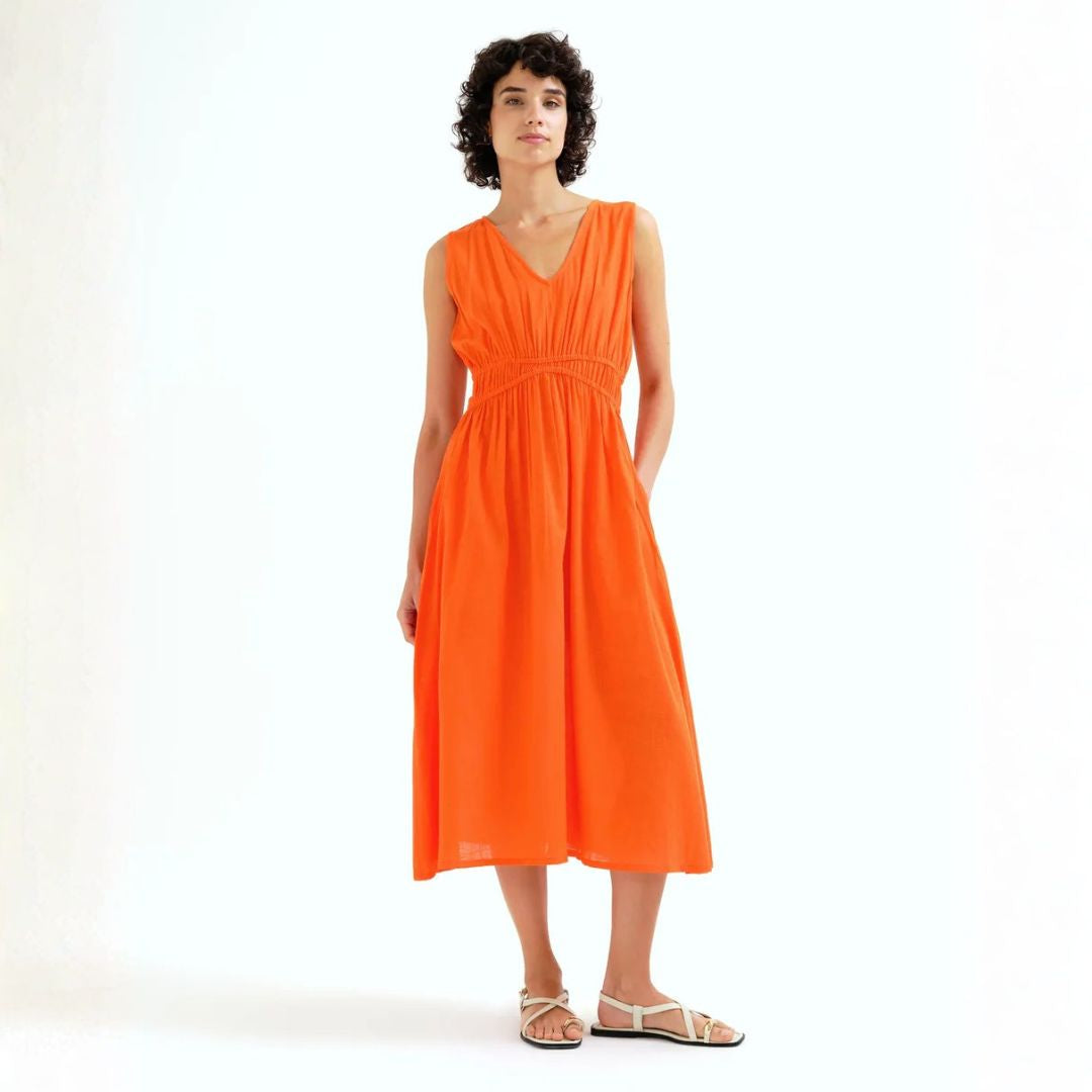 Compania Fantastica Orange Midi Dress