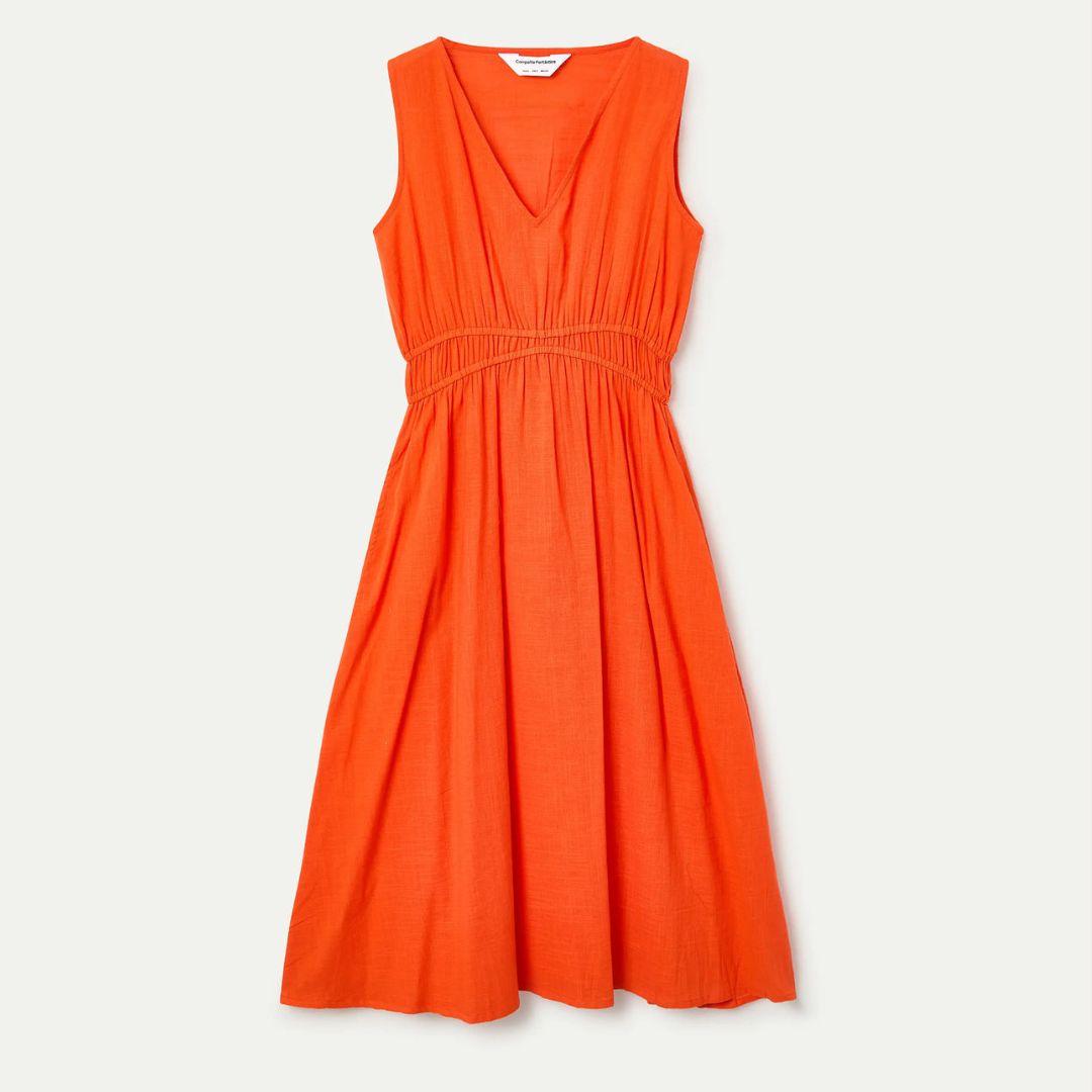 Compania Fantastica Orange Midi Dress