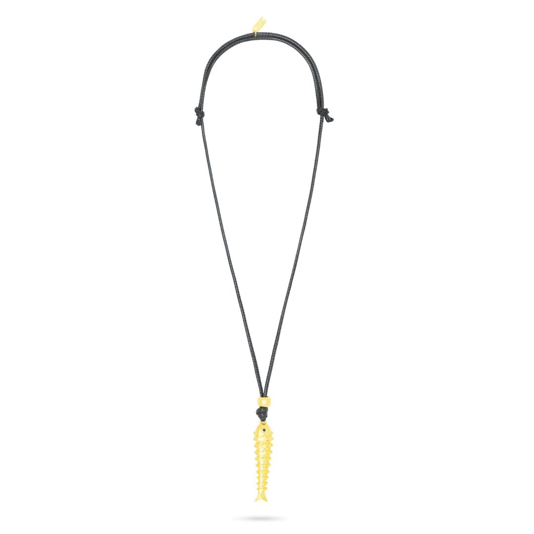 Talis Chains Leather Cord Fish