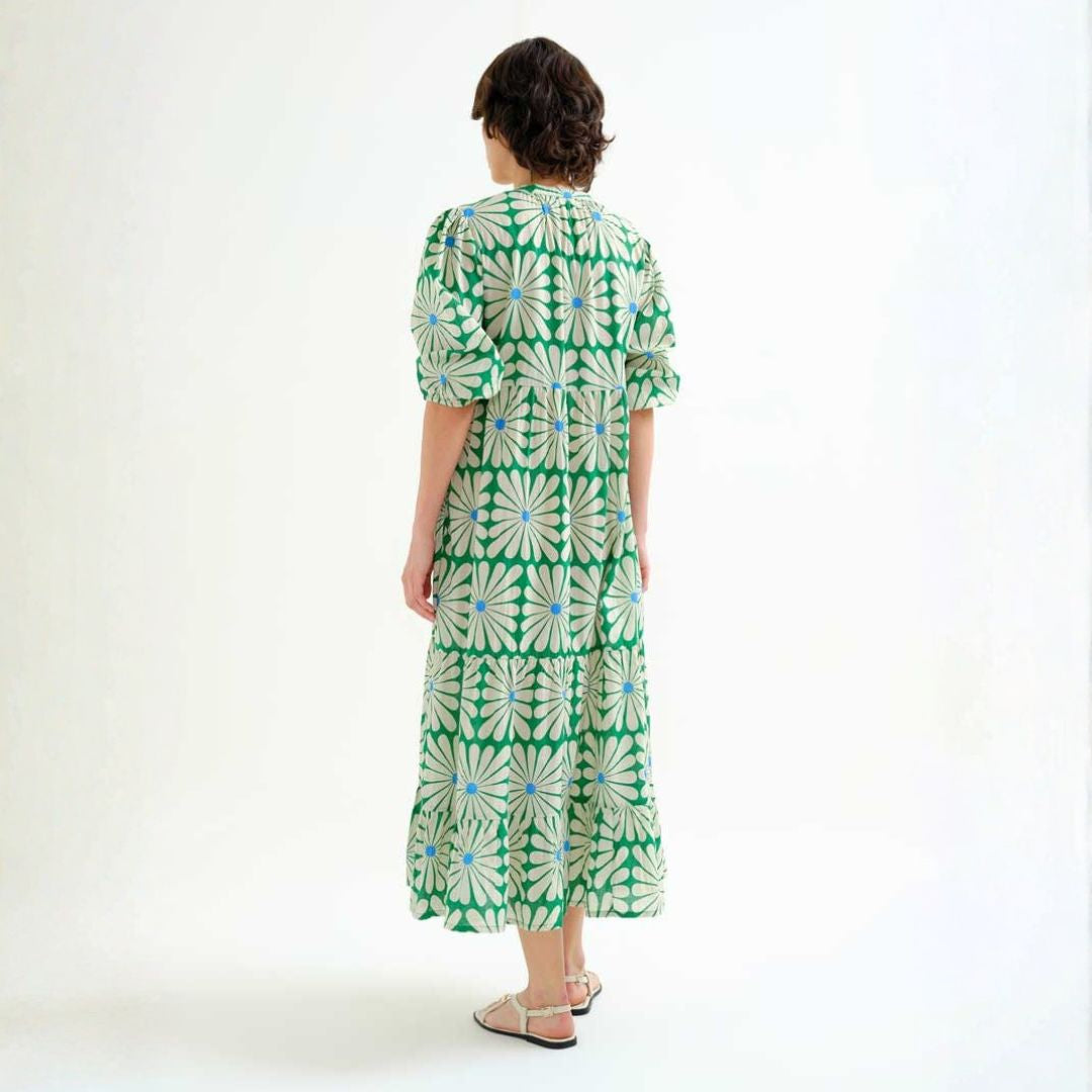 Compania Fantastica Jade Flower Dress