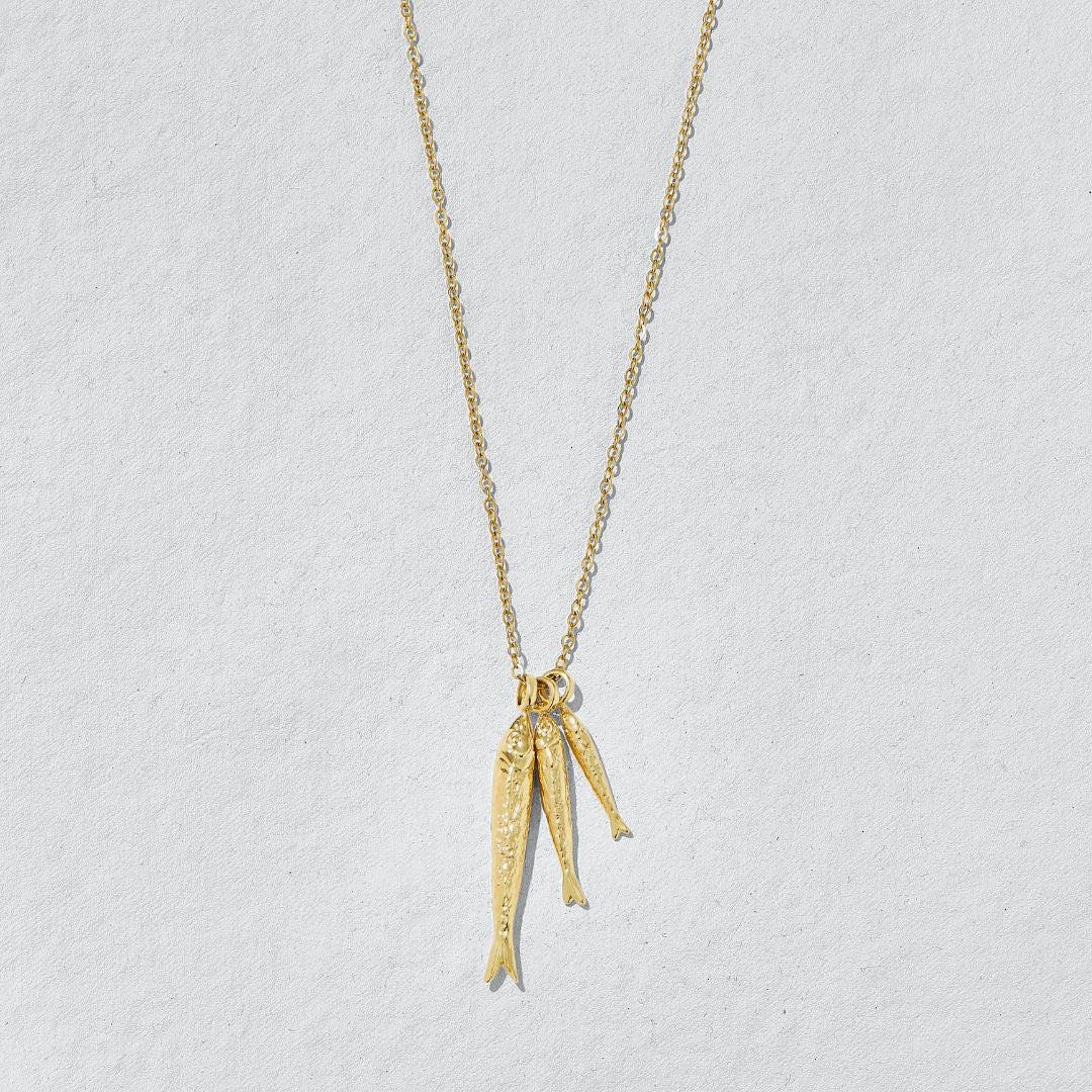 Ashiana Waterproof 3 Fish Necklace