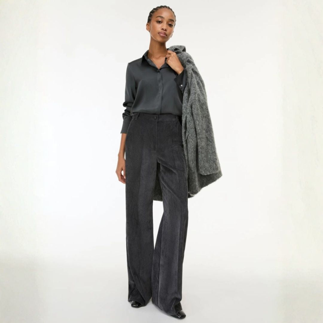 iblues Fanfara Velvet Ribbed Trouser