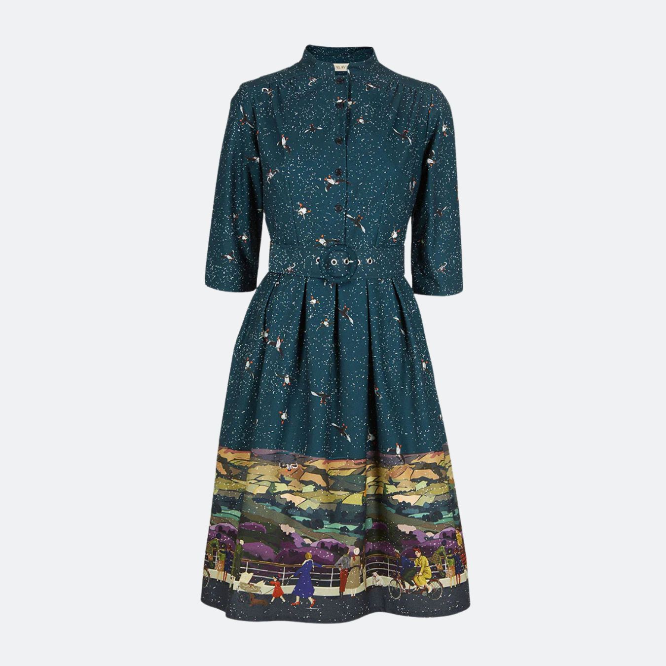 Palava Cynthia Winter Scene Dress
