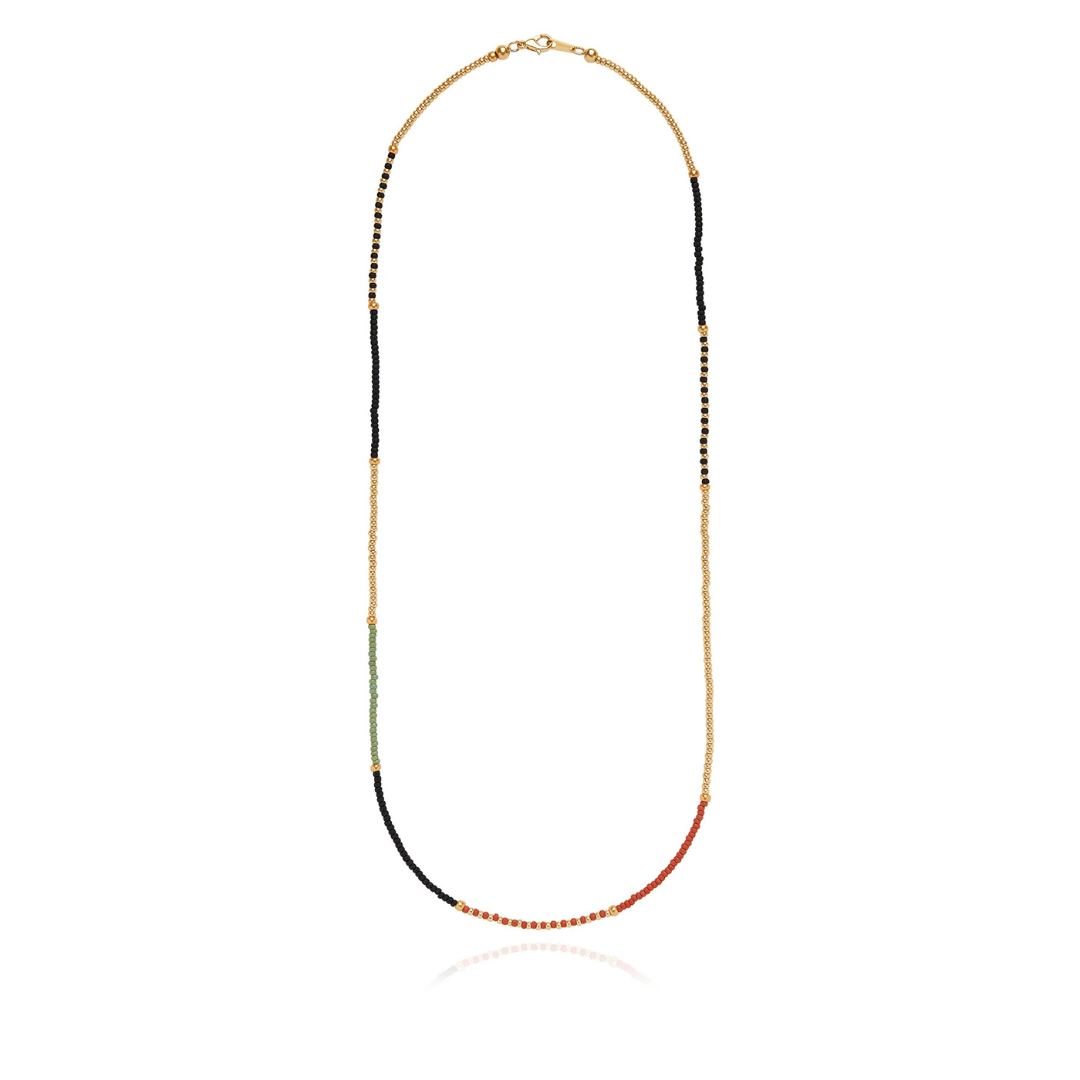 Anna Beck Rudo Beaded Necklace 16”