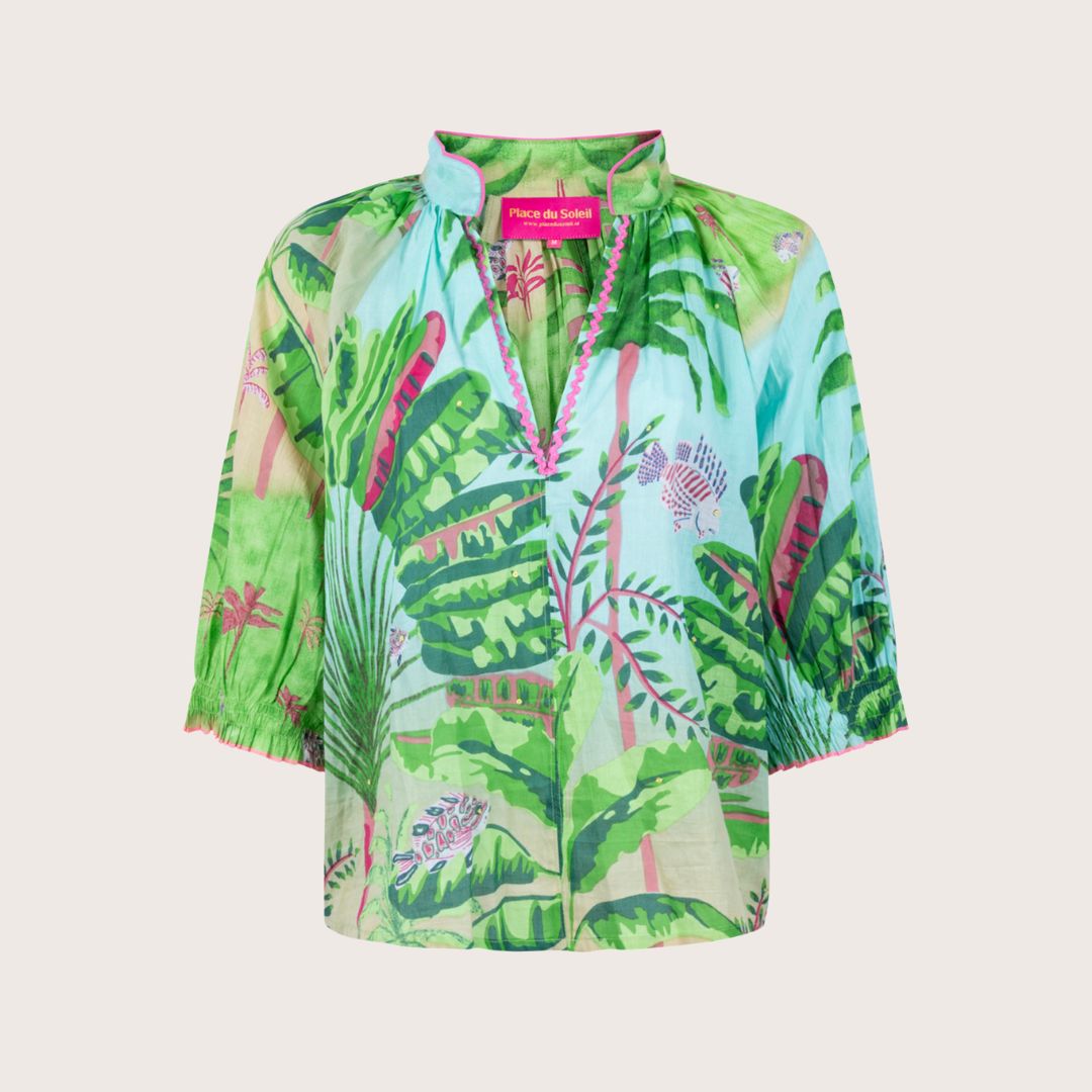 Place du Soleil Jungle Blouse