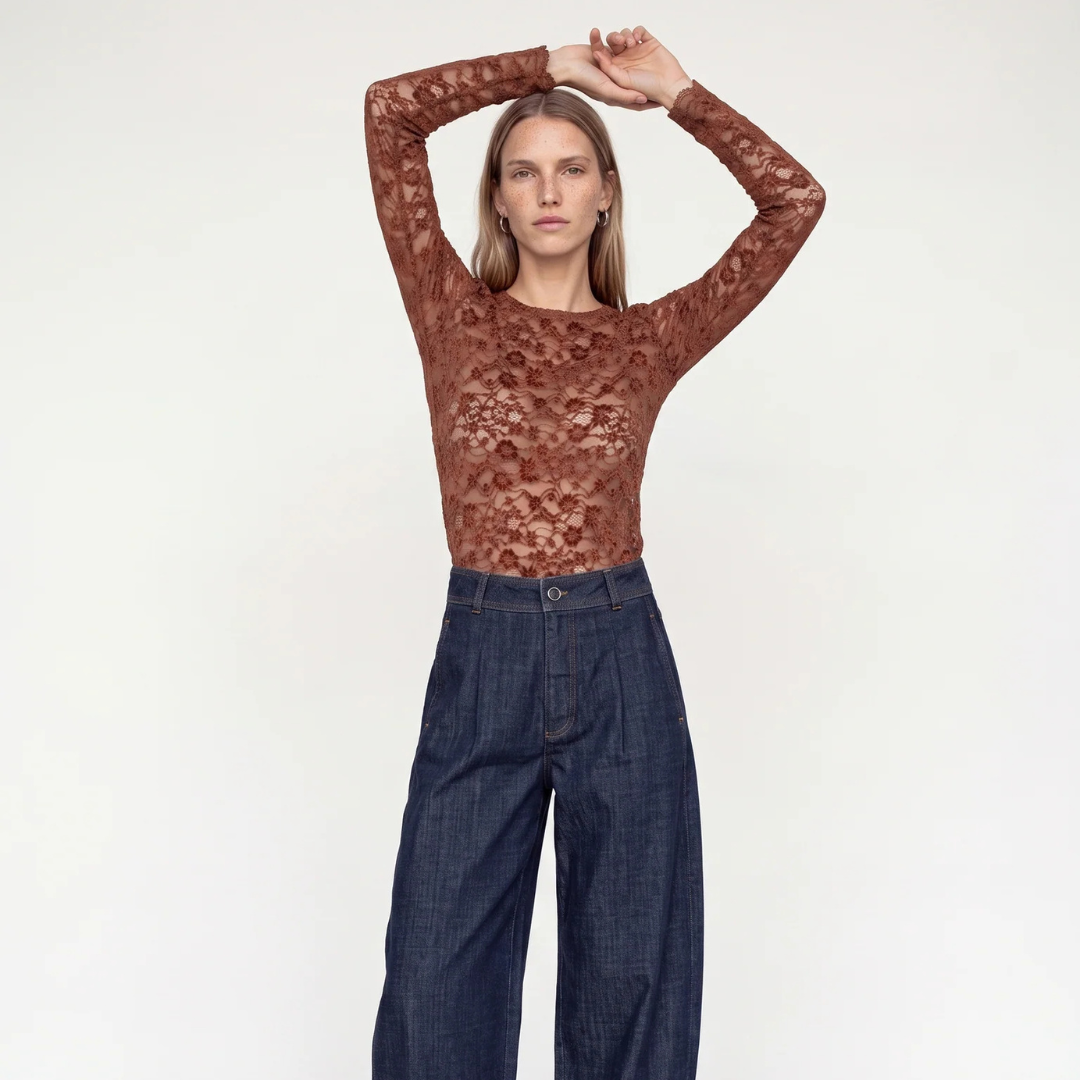 Mos Mosh Miriel Velvet Lace Top