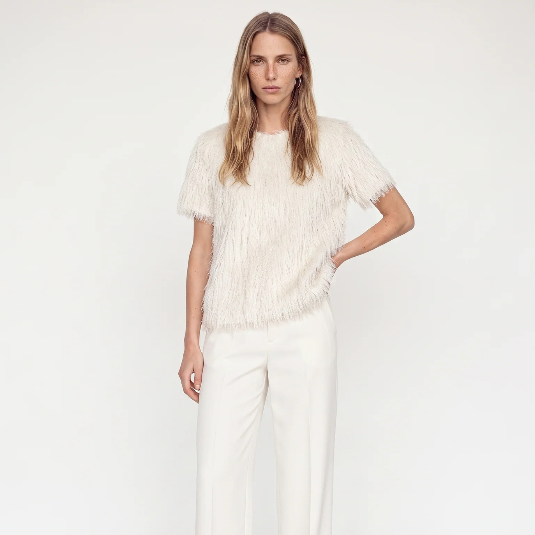 Mos Mosh Brim Faux Fur Tee