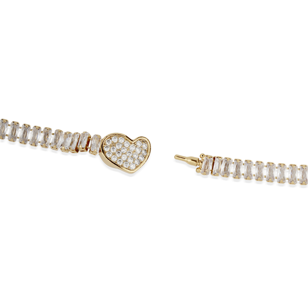 Gas Bijoux Sequin Heart Necklace