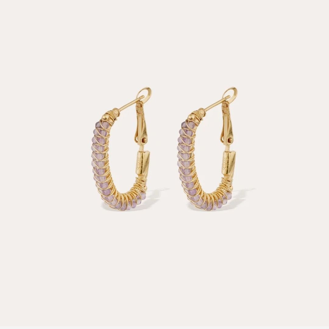 Gas Bijoux Creole Lyre Earrings 520