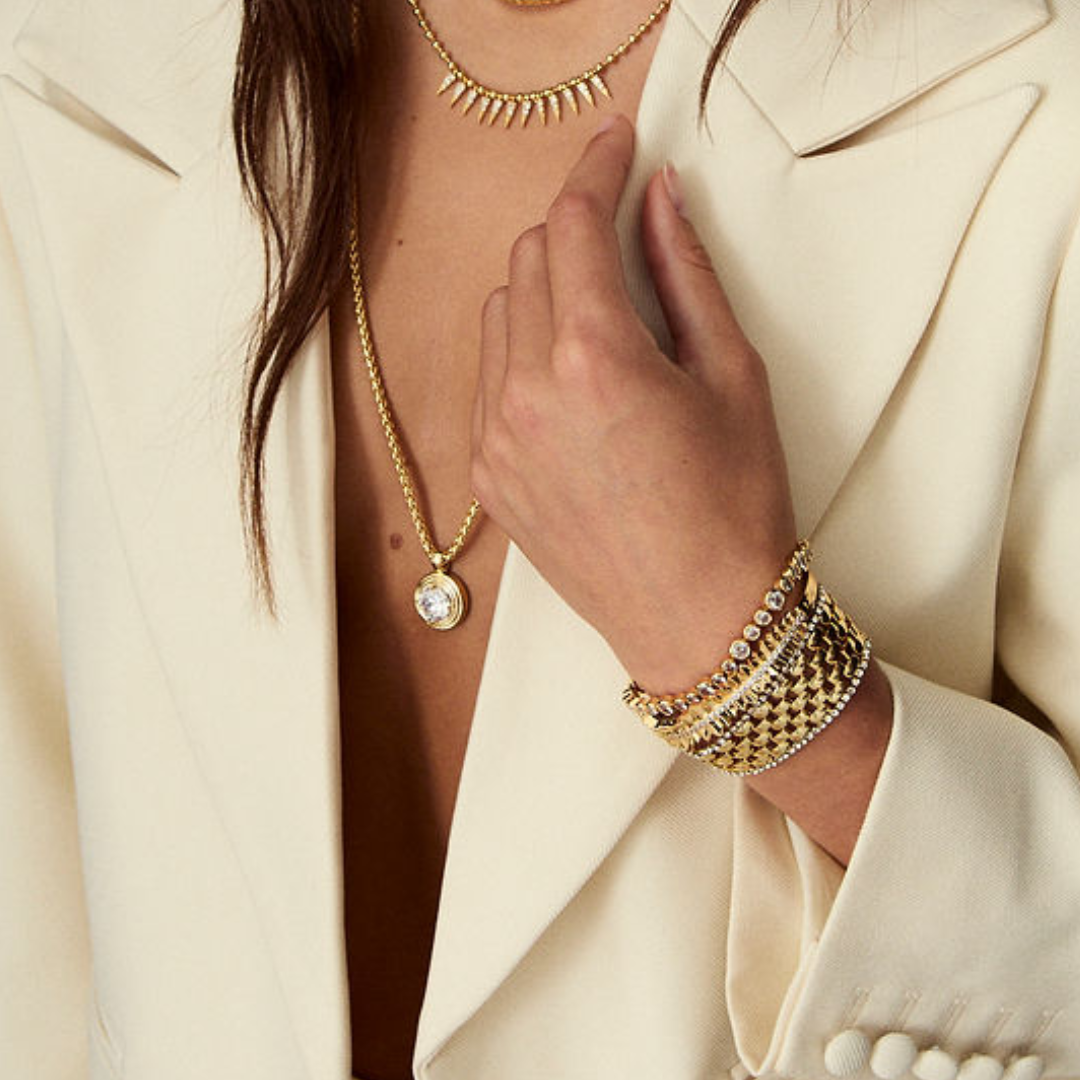 Talis Chains Feather Bracelet