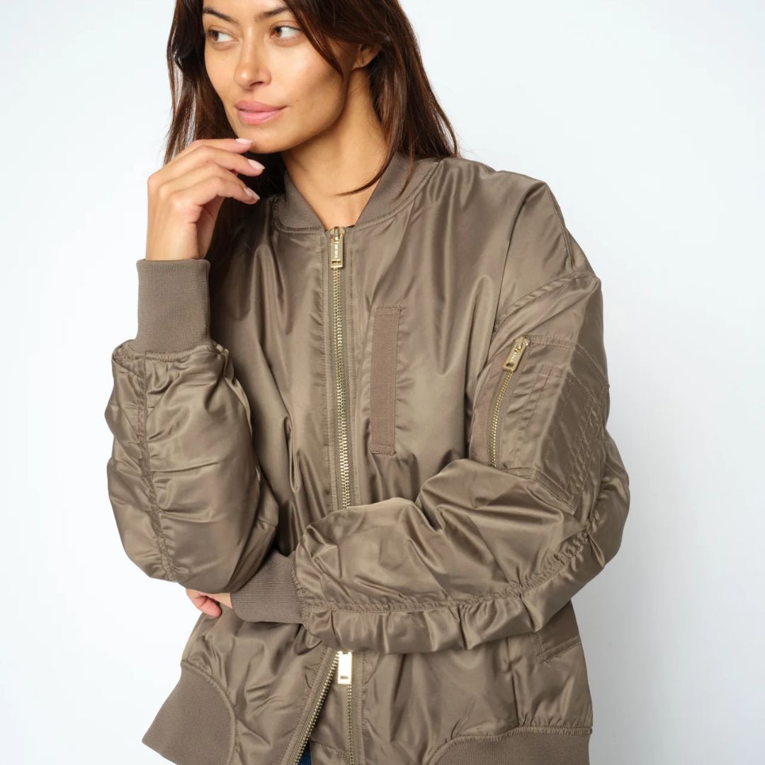 Mos Mosh Ruby Bomber Oversized Jacket