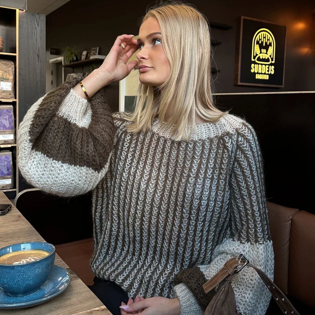 Noella Liana Brown Knit Sweater