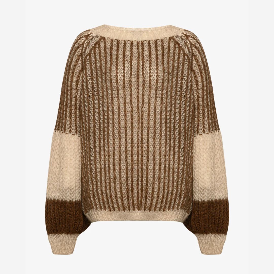 Noella Liana Brown Knit Sweater