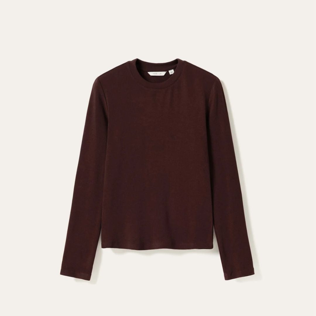 Noella Lidie LS Burgundy Top