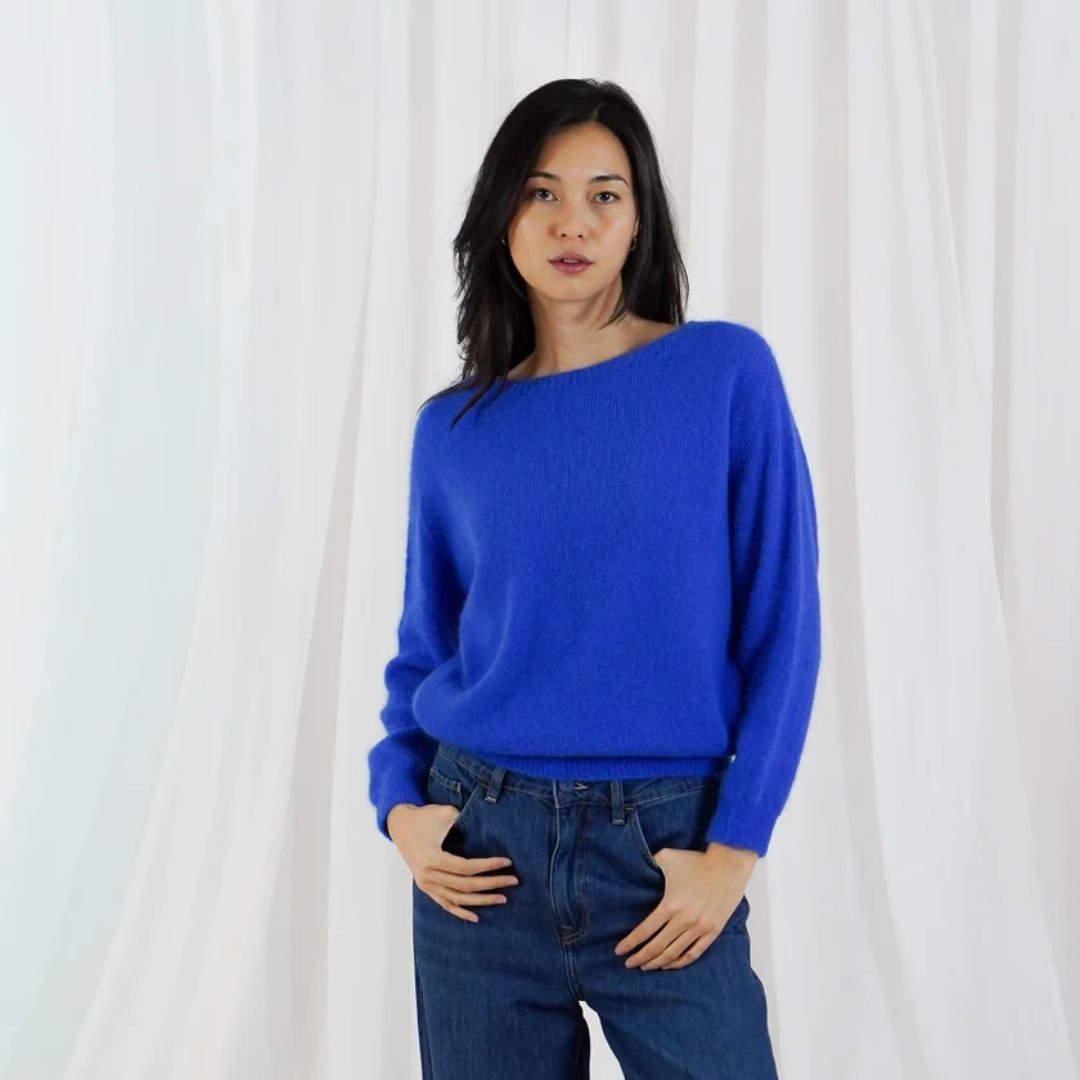 TWNS Sanibel Electric Blue Sweater
