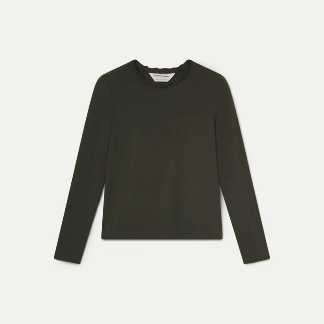 Compania Fantastica Dark Green Top