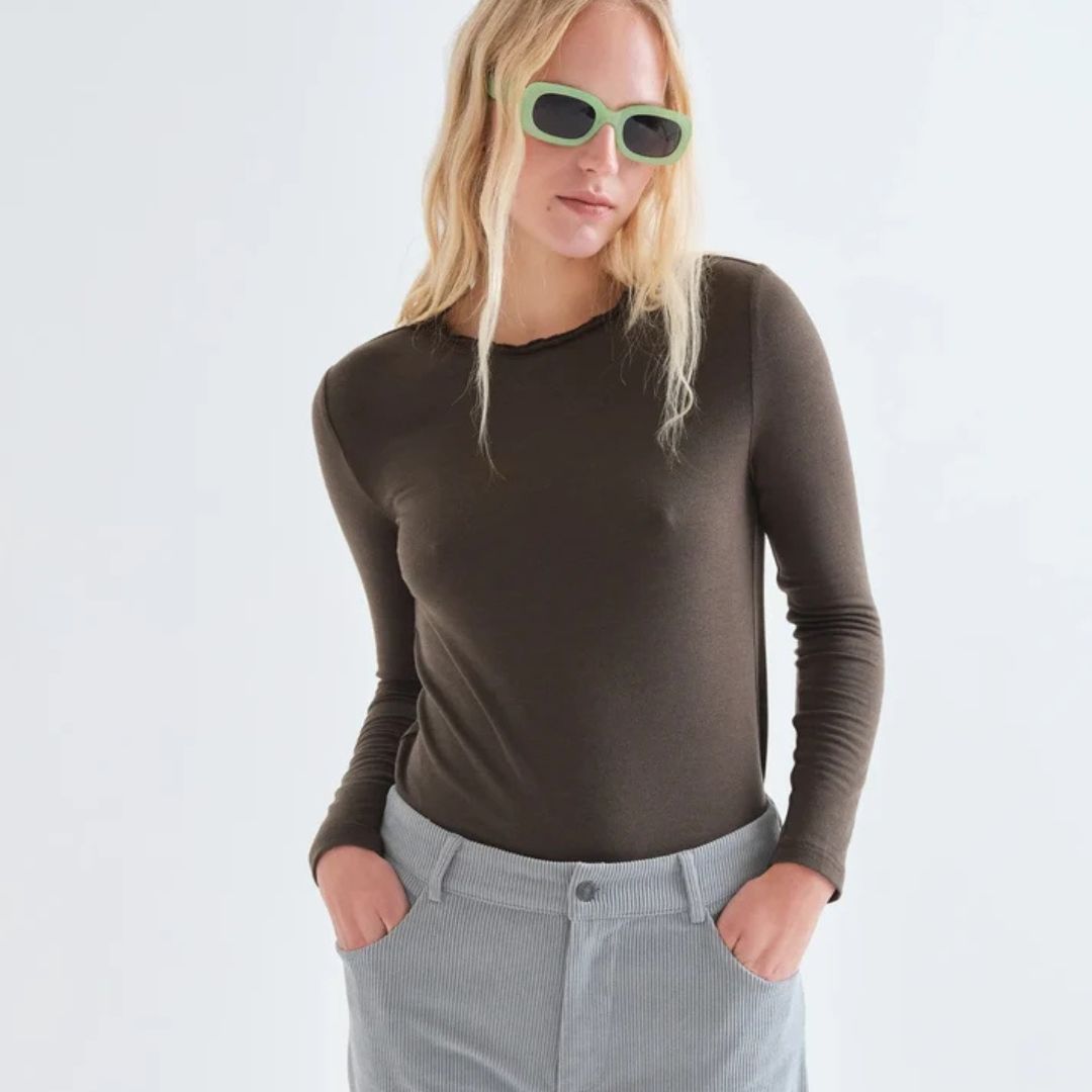 Compania Fantastica Dark Green Top