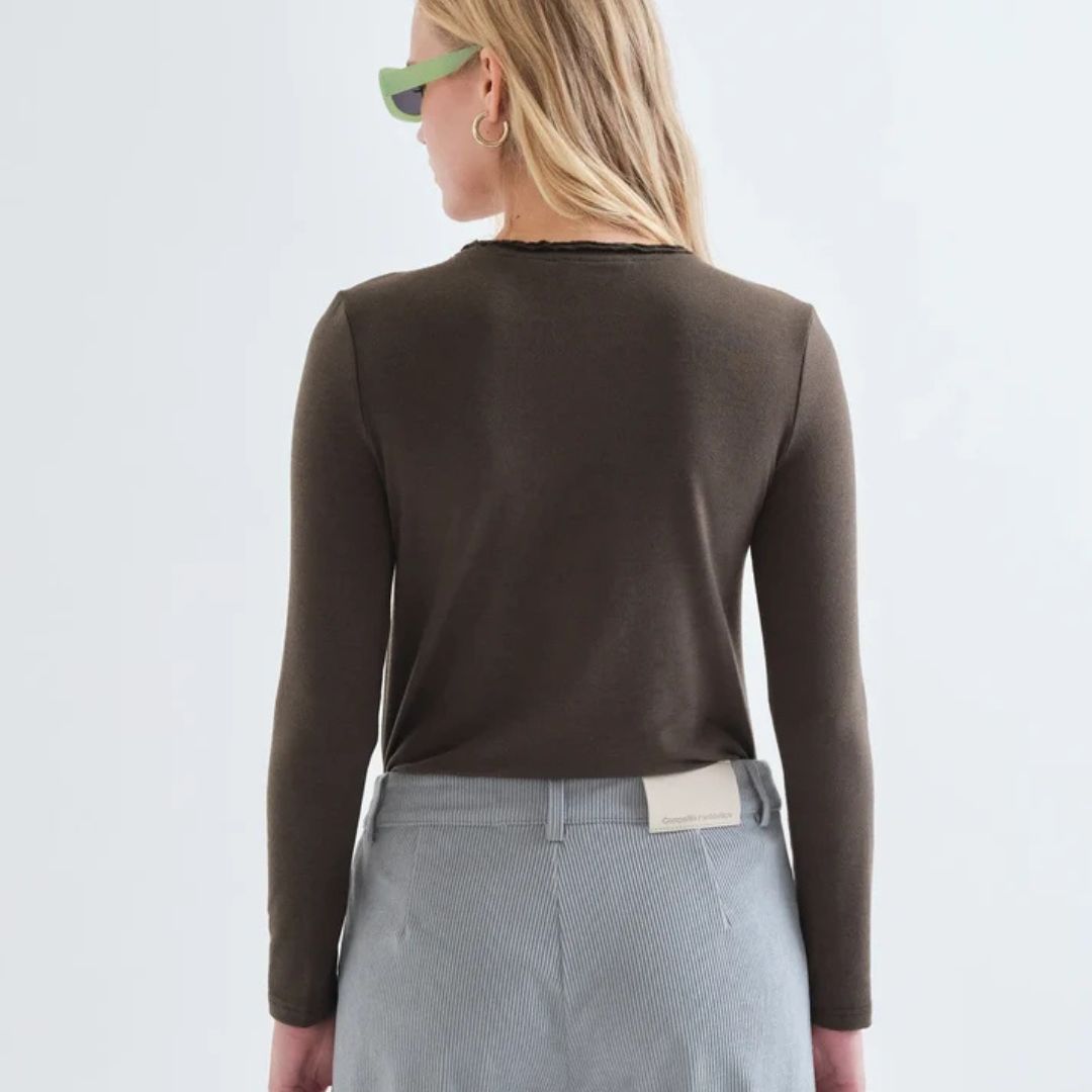Compania Fantastica Dark Green Top