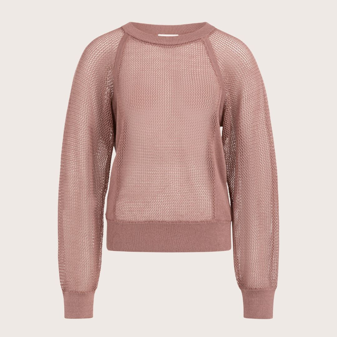 YAYA Mesh Stitch Sweater