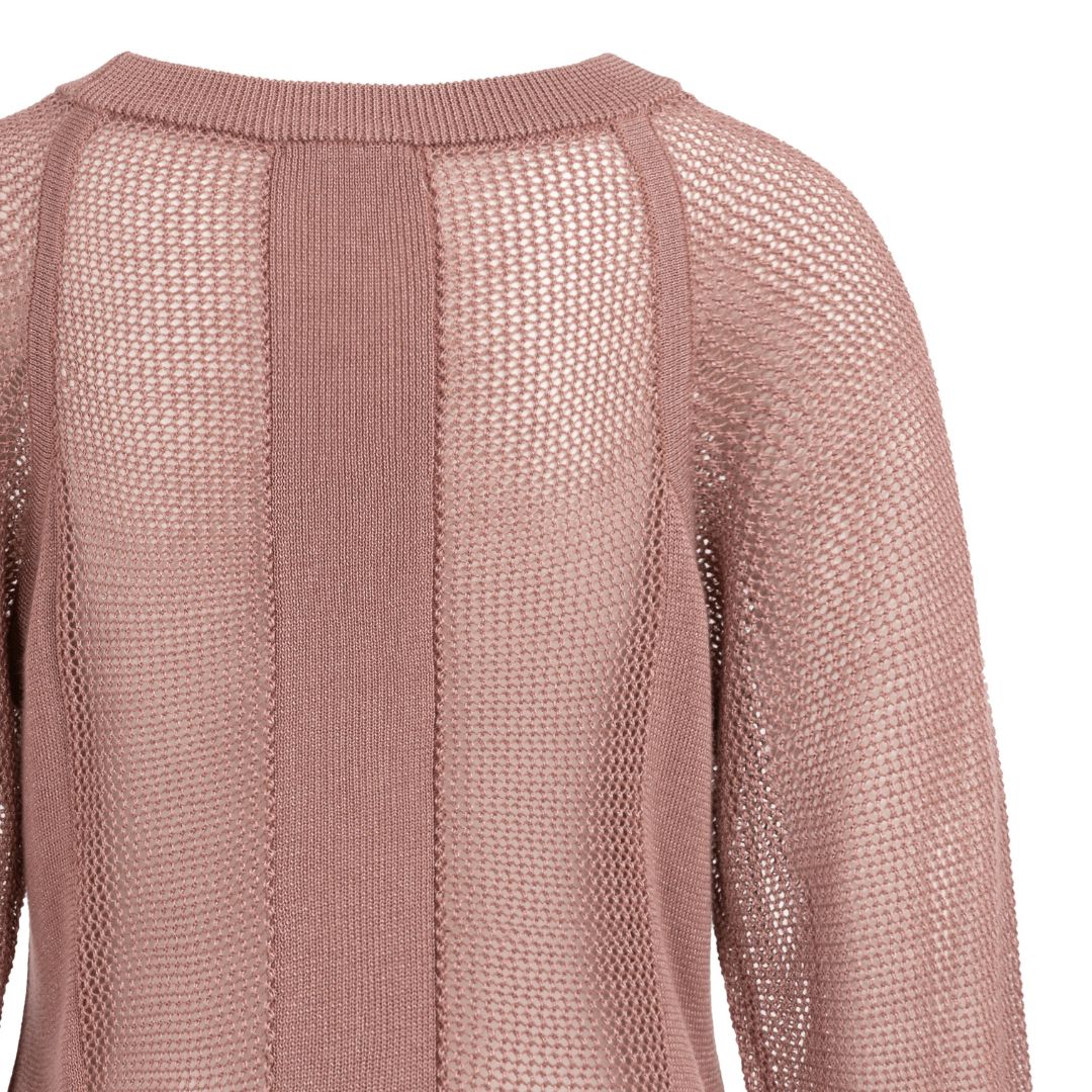 YAYA Mesh Stitch Sweater