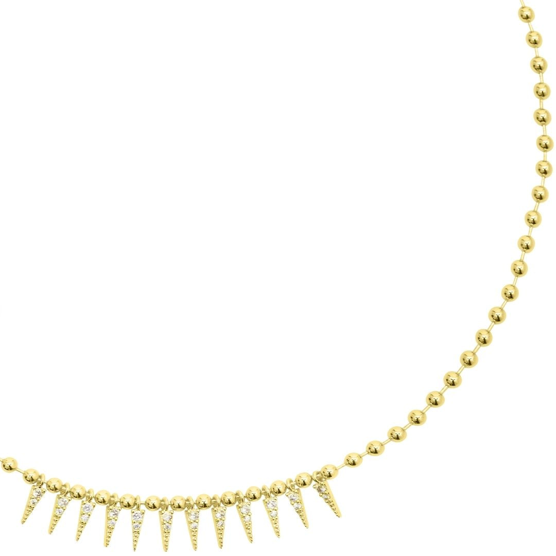 Talis Chains Spike Drop Necklace