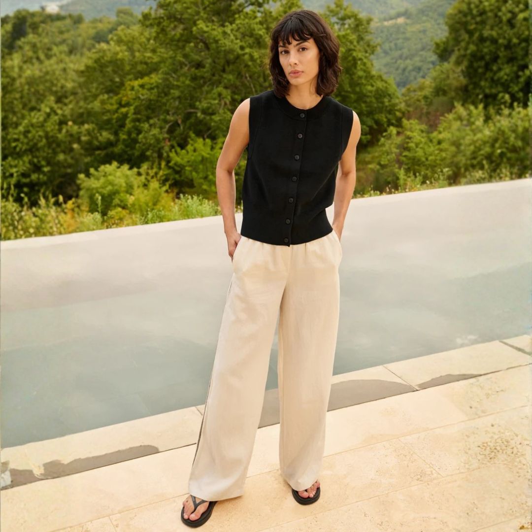 YAYA Contrast Stitched Trouser